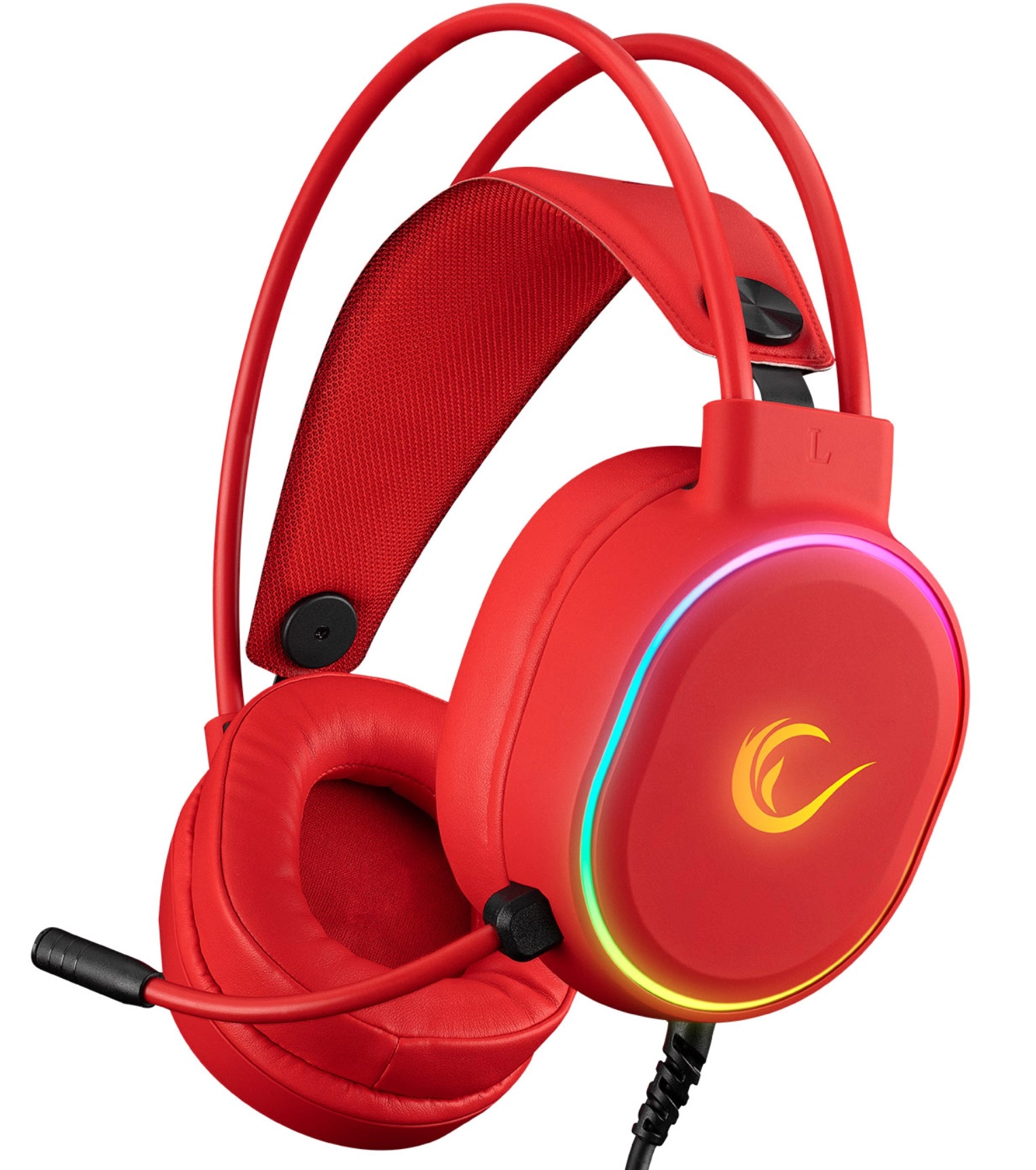 Rampage ROGUE crvene USB RGB Led slušalice